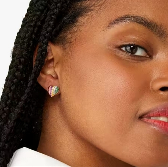 🔹️Kate Spade🔹️ On The Dot Rainbow Pride Collection Stud Earrings ✨️🌈 - Picture 2 of 5